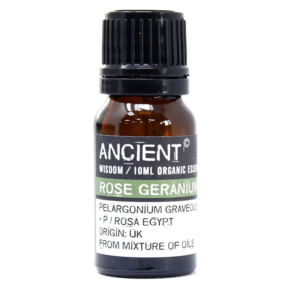 112149-17 Ekologiska Eteriska Oljor för Aromaterapi 10 ml - Ancient Wisdom Rose Geranium